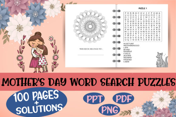 Discover the Joy of 100 Pages Mother's Day Word Search: A Perfect Gift for All Ages