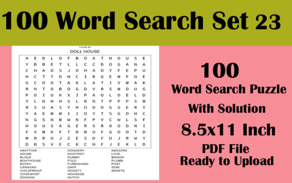 Explore 100 Word Search Puzzles in KDP Vol 23