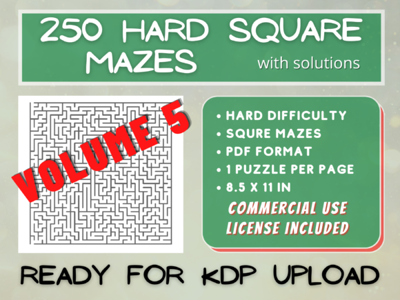 Explore 250 Hard Square Mazes V005 for Creative Fun