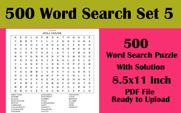 Explore 8.5x11 500 Word Search Puzzles Vol 5