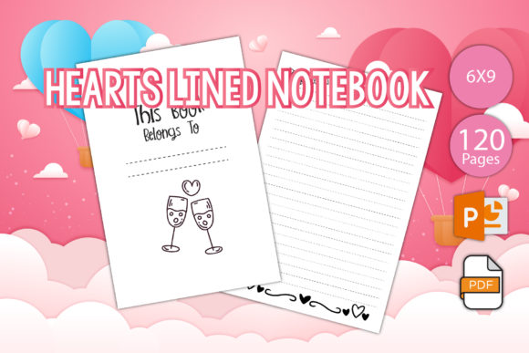 Hearts Lined Notebook for KDP: A Perfect Companion for Your Creative Projects