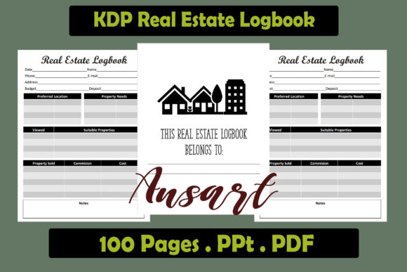 KDP Interior Real Estate Logbook: Your Ultimate Tracking Tool