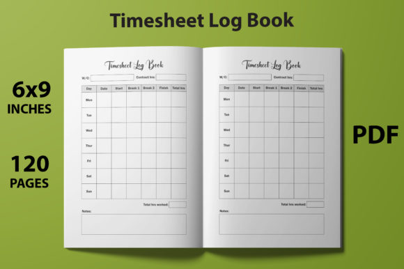 KDP Timesheet Log Book: A Versatile Tool for Time Management
