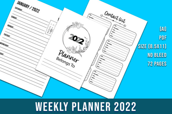 One Year Weekly Planner 2022: A Strategic Tool for Achieving Your Goals