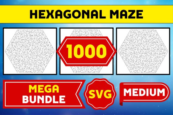 Unlock Endless Creativity with the 1000 Hexagonal Maze Medium SVG Bundle
