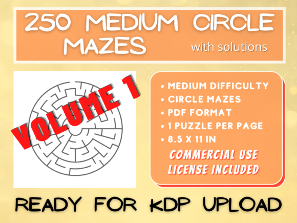 Unlocking Creativity and Engagement with 250 Medium Circle Mazes V001