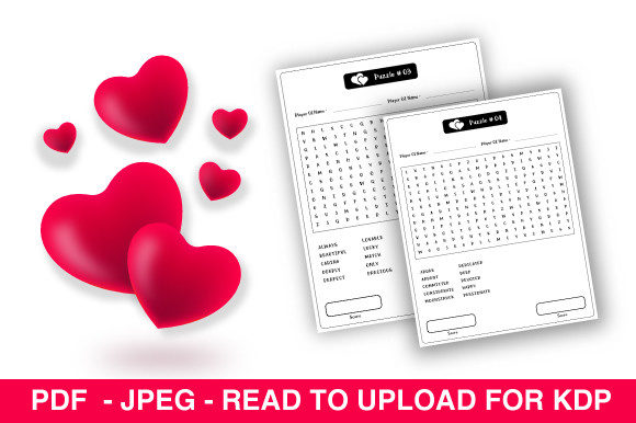 Unlocking Creativity and Engagement with Word Search Puzzles Valentine Day Vol 1