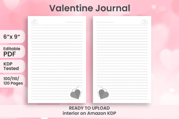 Valentines Lined Journal KDP Interior: A Perfect Solution for Your Publishing Needs